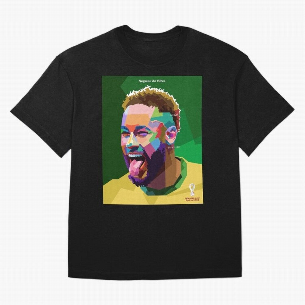Neymar Brazil World Cup 2022 Pop Art Classic T-Shirt Back the Journey through Match Day Hype around FIFA World Cup 2026 Group Stage, Neymar, France, Supporter Pride, Iconic Celebrations, Legendary Names and Global Match Day Energy; Built for