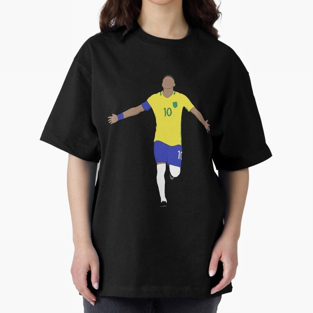 Godlike Oversized T-Shirt Represent Football Lovers during FIFA World Cup 2026 USA Canada Mexico for Fans of Mbappe and Brazil, Bringing Supporter Pride, Iconic Celebrations, Legendary Names and Global Match Day Energy; Ideal for Football Dads,