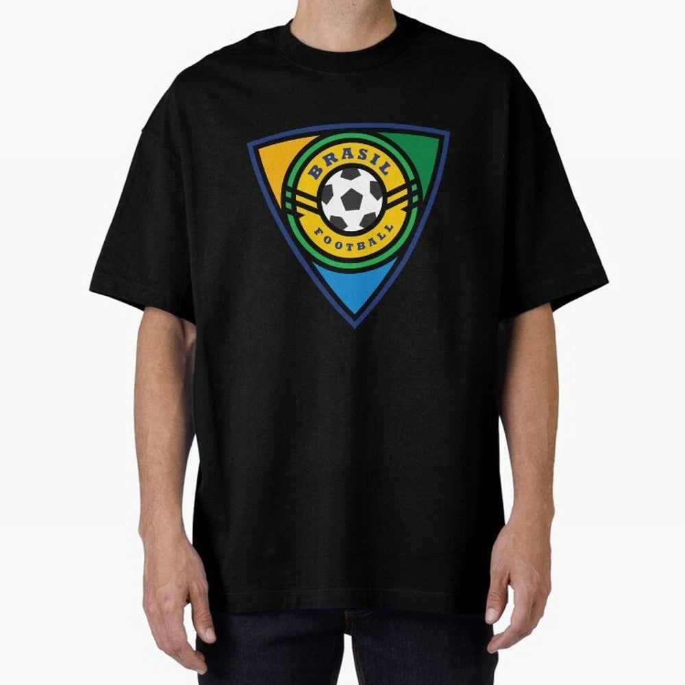 Brazil football emblem Essential T-Shirt Carry National Pride through Global Football Passion for FIFA World Cup 2026, Centered on Cristiano Ronaldo, Haaland and CR7, Spain and Netherlands, Stadium Memories, Football Loyalty, International Chants