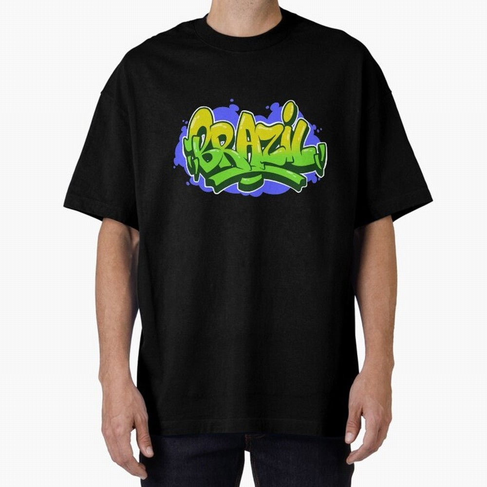Brazil Graffiti Classic T-Shirt Experience FIFA World Cup 2026 Group Stage for Fans of CR7 and Spain and Netherlands, Bringing Tournament Hype, Historic Matchups, Family Viewing Parties and Global Sports Pride; Created for Match Day Parties, Soccer