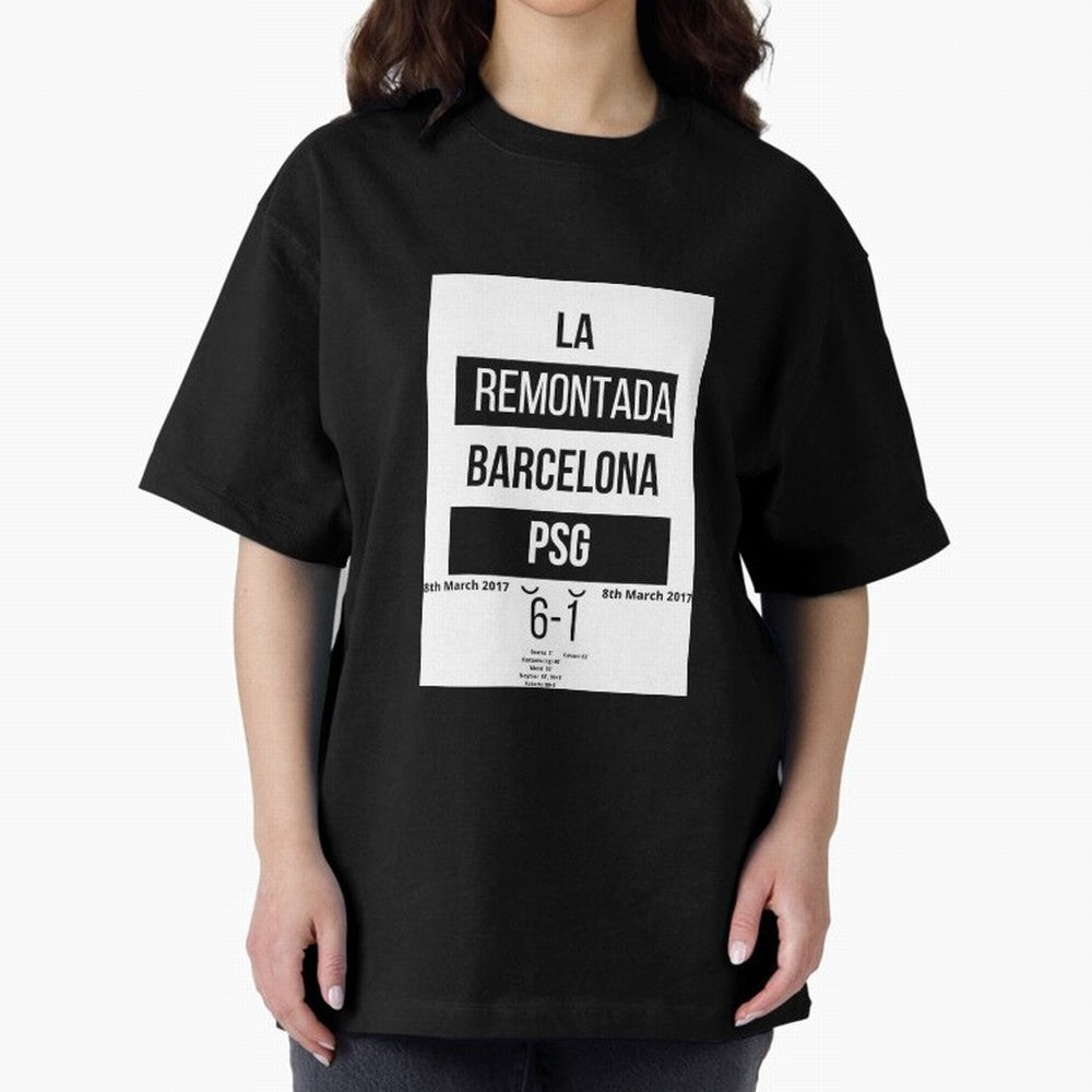 La Remontada Oversized T-Shirt Celebrate Football Heritage in the FIFA World Cup 2026 Journey through Mbappe Highlights, Spain and Netherlands Pride, Football History, Final Match Energy, Crowd Noise and Once in a Lifetime Moments; Perfect for