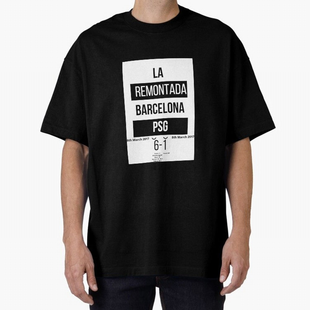 La Remontada Oversized T-Shirt Celebrate Football Heritage in the FIFA World Cup 2026 Journey through Mbappe Highlights, Spain and Netherlands Pride, Football History, Final Match Energy, Crowd Noise and Once in a Lifetime Moments; Perfect for