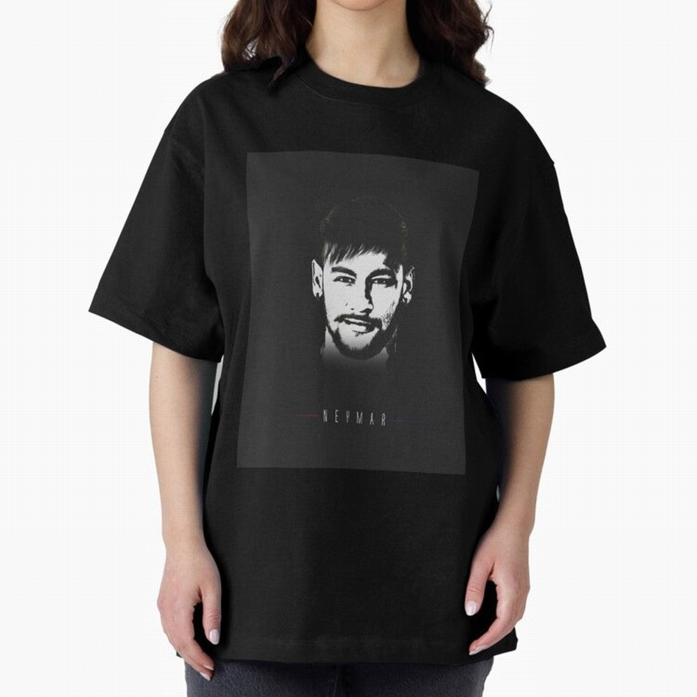 Designs by Neymar Illustration Classic T-Shirt Feel the Trophy Chase of Match Day Hype around FIFA World Cup 2026 USA Canada Mexico, CR7 and Messi, England, Retro Football Energy, Iconic Rivalries, Trophy Chase Drama and Stadium Atmosphere; Ideal