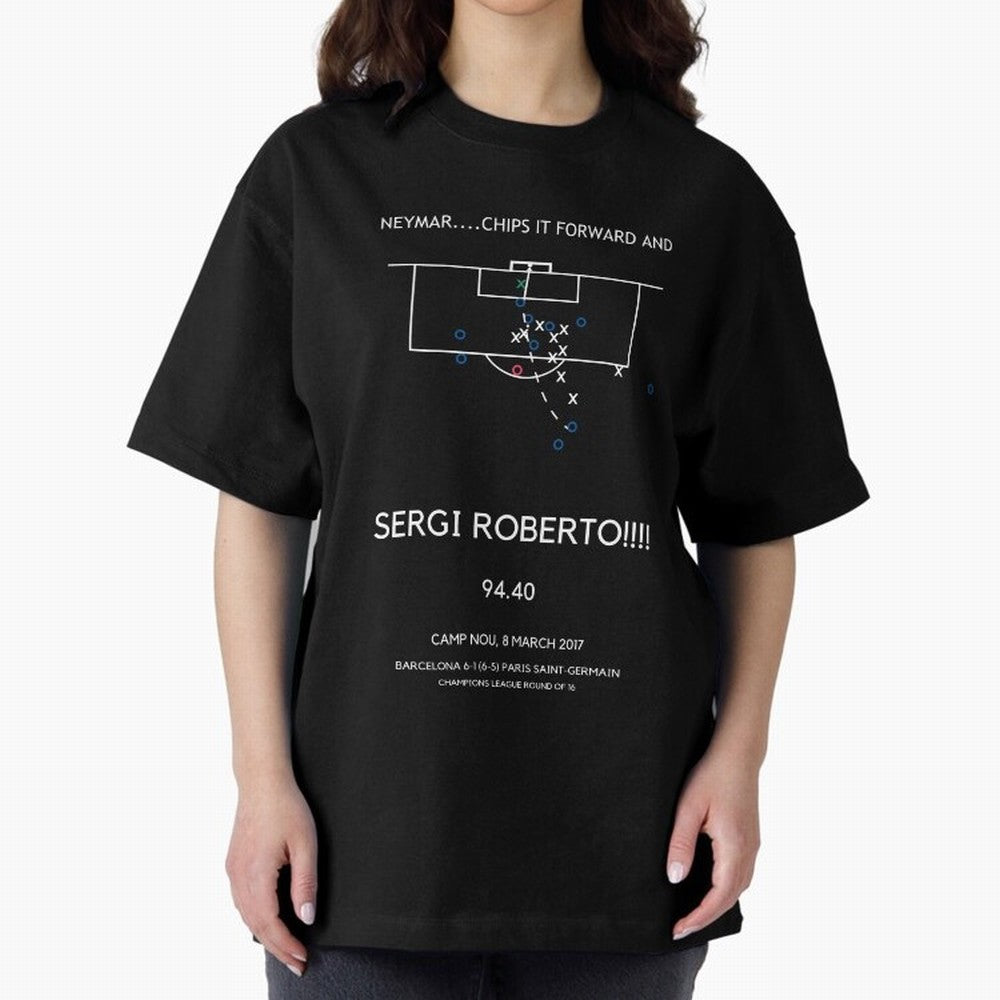 Sergi Roberto Winning Goal vs PSG (La Remontada) Classic T-Shirt Create the FIFA World Cup 2026 USA Canada Mexico Journey through Messi, CR7 and Mbappe Highlights, Argentina, France and Brazil Pride, Match Day Excitement, Supporter Culture, Golden