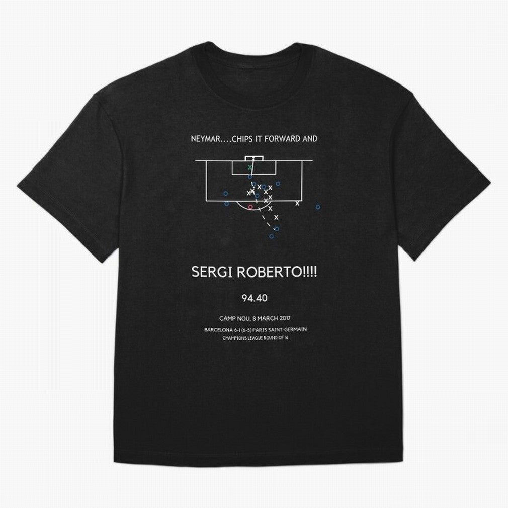 Sergi Roberto Winning Goal vs PSG (La Remontada) Classic T-Shirt Create the FIFA World Cup 2026 USA Canada Mexico Journey through Messi, CR7 and Mbappe Highlights, Argentina, France and Brazil Pride, Match Day Excitement, Supporter Culture, Golden