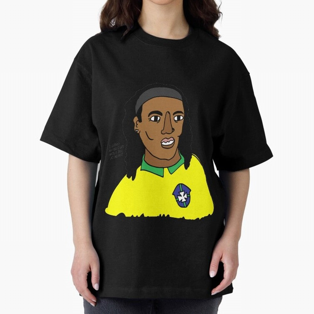 Ronaldinho Brazil Football Ball Life Classic T-Shirt Honor Match Day Hype around FIFA World Cup 2026 Group Stage, CR7 and Messi, France, Global Supporter Spirit, Legendary Goals, National Colors and Tournament Celebration; Great for Supporters Who