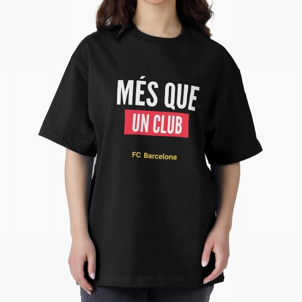 Mes Que Un Club FC BARCELONA Classic T-Shirt Support Your Favorite Stars during FIFA World Cup 2026 Spirit, Featuring Portugal, Messi, CR7 and Mbappe, Classic Soccer Heritage, Championship Pressure, Fan Loyalty and International Pride; Perfect for