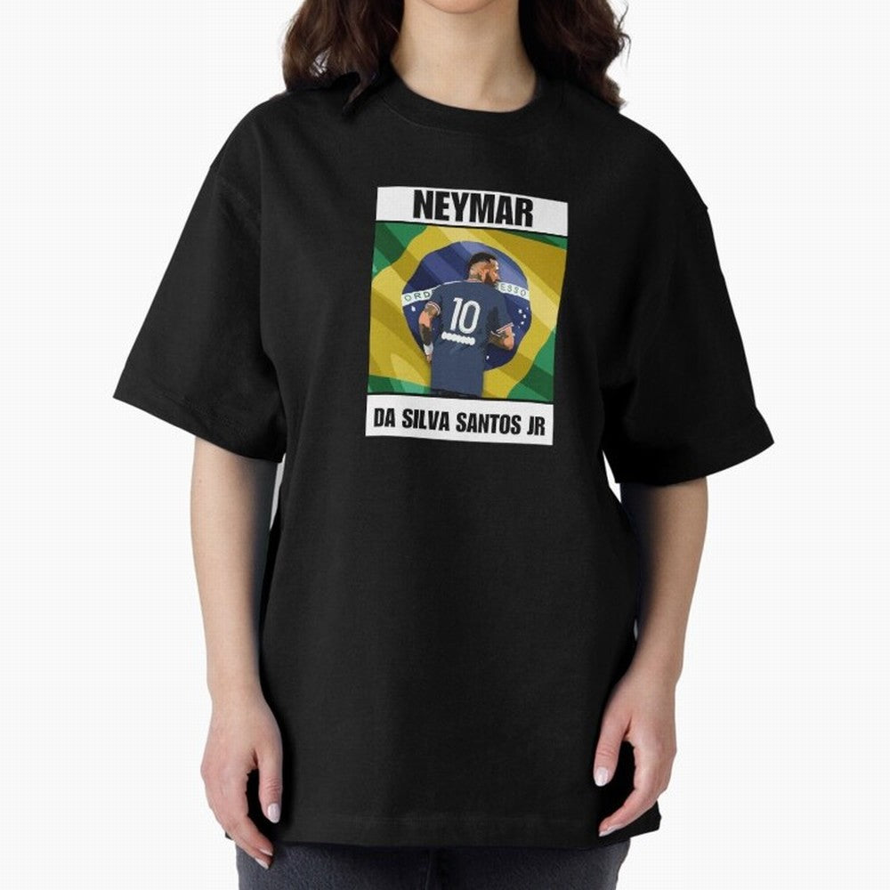 El Ney Oversized T-Shirt Celebrate the Stars of Global Football Passion for FIFA World Cup 2026, Filled with Neymar, Haaland and Cristiano Ronaldo, England and Germany, Champion Mindset, Group Stage Buzz, Knockout Tension and Passionate Fan