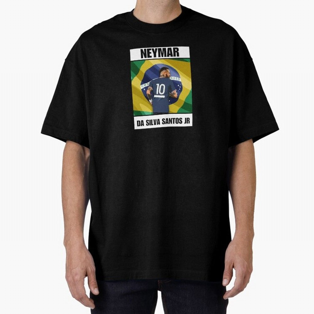 El Ney Oversized T-Shirt Celebrate the Stars of Global Football Passion for FIFA World Cup 2026, Filled with Neymar, Haaland and Cristiano Ronaldo, England and Germany, Champion Mindset, Group Stage Buzz, Knockout Tension and Passionate Fan