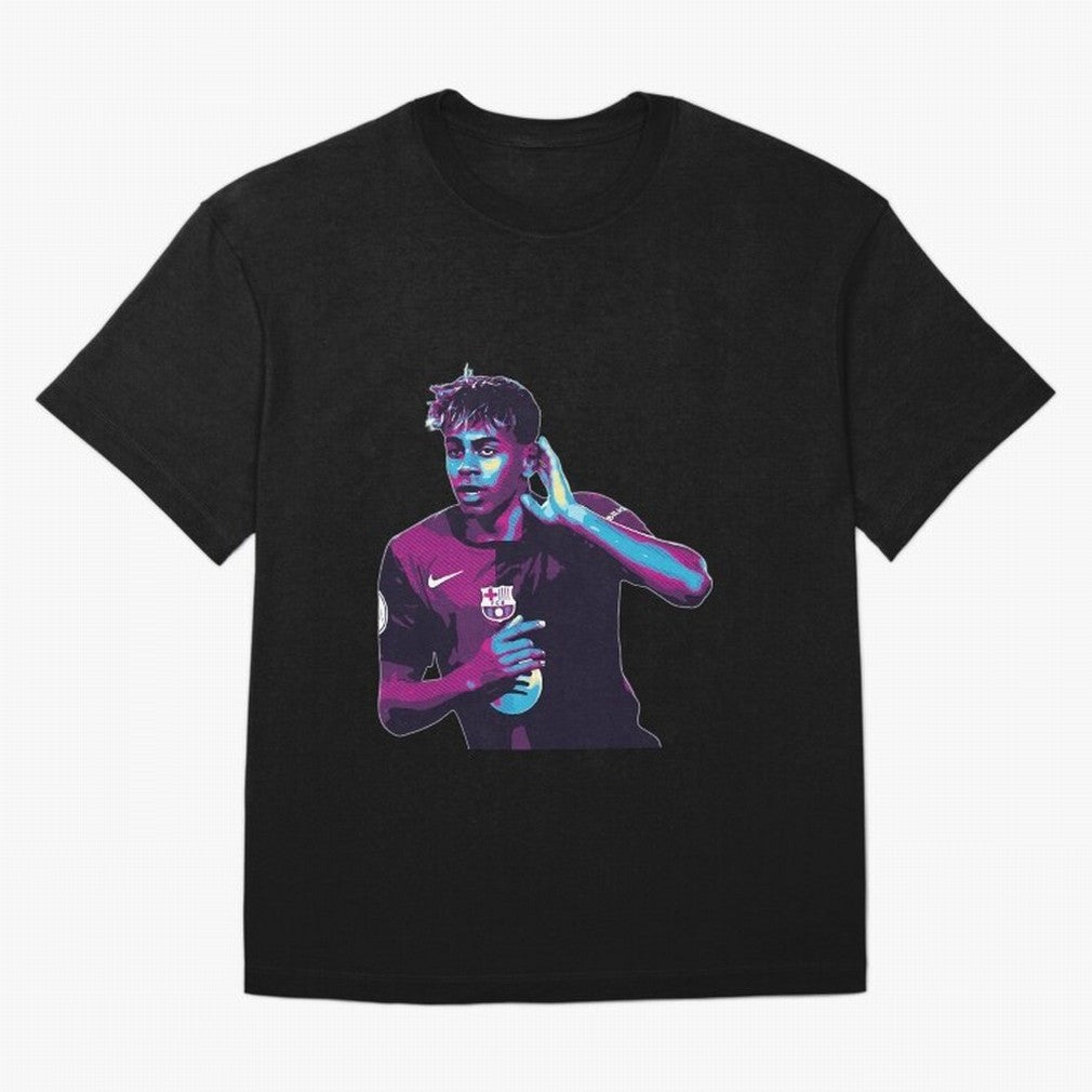 Lamine Yamal goal celebration Oversized T-Shirt Bring Home Global Football Passion for FIFA World Cup 2026, Connected to Haaland, Portugal, Spain and Germany, Retro Football Energy, Iconic Rivalries, Trophy Chase Drama and Stadium Atmosphere; Made