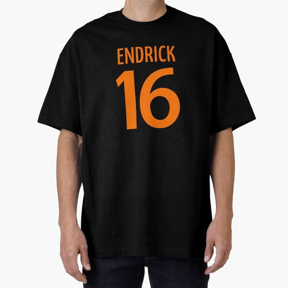 Football Player #16 | Soccer Sports (Orange Design) Classic T-Shirt Show Championship Spirit for FIFA World Cup 2026 Capturing Haaland and Mbappe, Spain and Netherlands Energy, Football Festival Excitement, Trophy Ambitions, Country Rivalries and