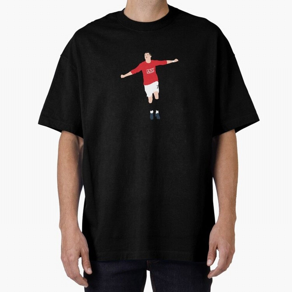 Vintage Cristiano Ronaldo Oversized T-Shirt Celebrate Global Passion for FIFA World Cup 2026 Built around CR7 and Messi, Spain Energy, Football Festival Excitement, Trophy Ambitions, Country Rivalries and Star Player Buzz; Ideal for Passionate Fans