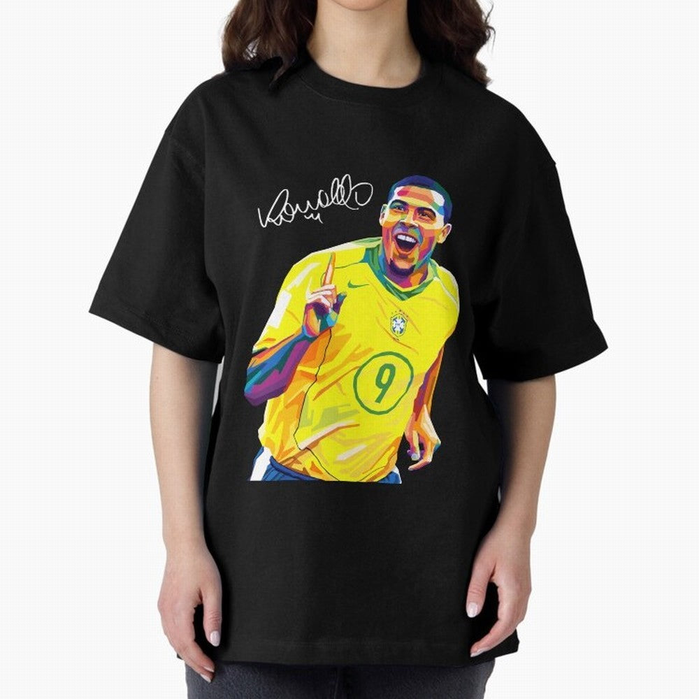 Ronaldo 9 Wpap Pop Art Oversized T-Shirt Live the Energy of FIFA World Cup 2026 Group Stage Made for Haaland, Argentina and Brazil Energy, Stadium Memories, Football Loyalty, International Chants and Championship Tradition; Created for Match Day