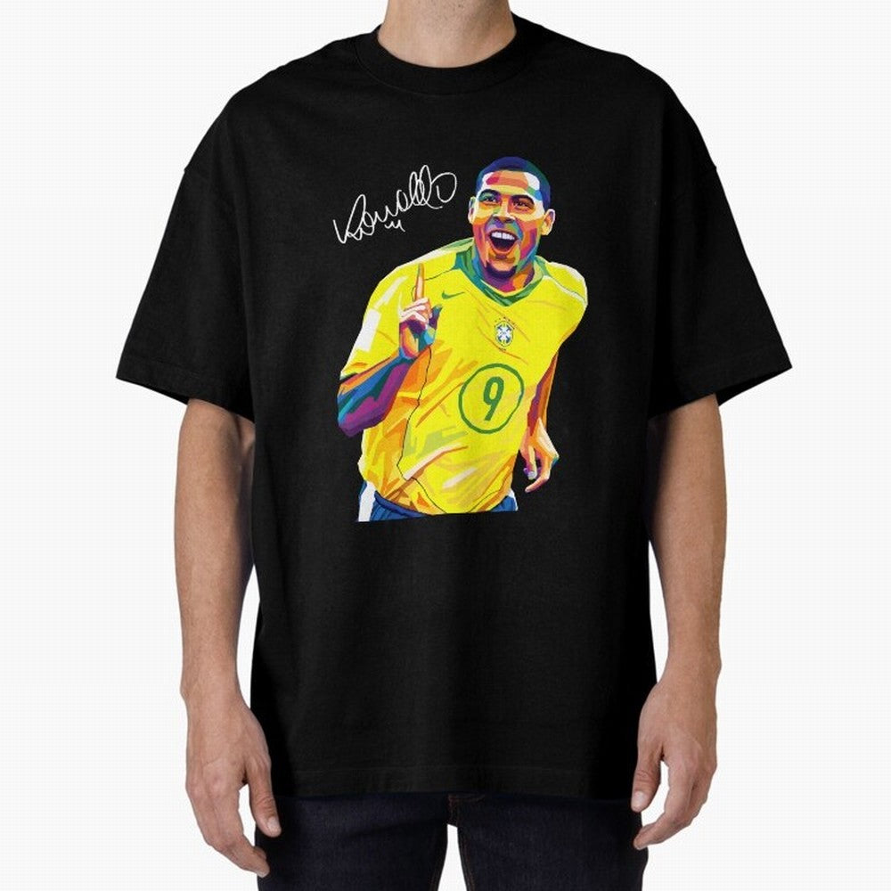 Ronaldo 9 Wpap Pop Art Oversized T-Shirt Live the Energy of FIFA World Cup 2026 Group Stage Made for Haaland, Argentina and Brazil Energy, Stadium Memories, Football Loyalty, International Chants and Championship Tradition; Created for Match Day