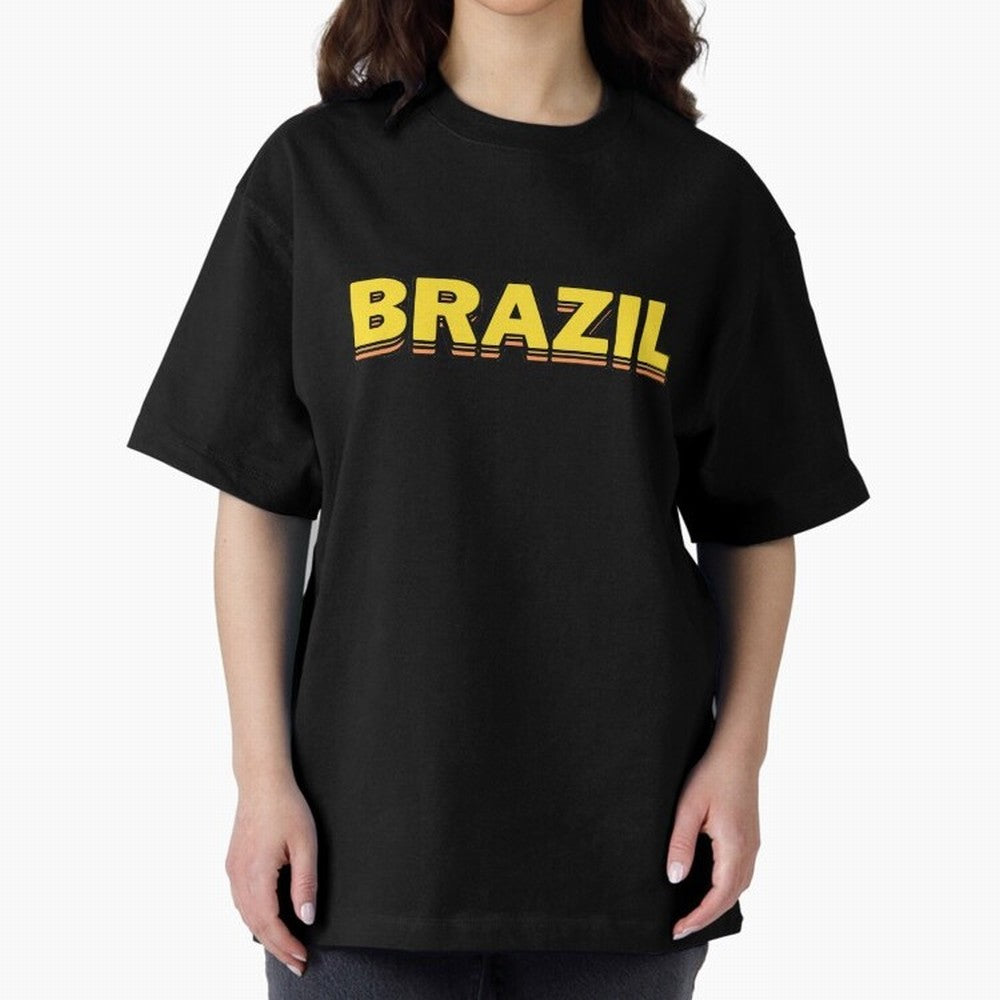 Brazil, yellow 3d sign Classic T-Shirt Share FIFA World Cup 2026 USA Canada Mexico Filled with Haaland and Mbappe, England, France and Netherlands Energy, Championship Spirit, Famous Goals, Roaring Crowds and International Football Unity; Ideal for