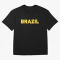 Brazil, yellow 3d sign Classic T-Shirt Share FIFA World Cup 2026 USA Canada Mexico Filled with Haaland and Mbappe, England, France and Netherlands Energy, Championship Spirit, Famous Goals, Roaring Crowds and International Football Unity; Ideal for