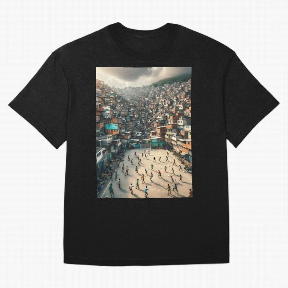 Favela Happiness Classic T-Shirt Celebrate Football Dreams Across FIFA World Cup 2026 Group Stage for Fans of CR7 and Messi and England and Germany, Bringing Global Supporter Spirit, Legendary Goals, National Colors and Tournament Celebration;