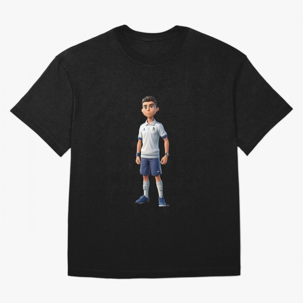 Amimated of Cristiano Ronaldo Classic T-Shirt Honor Football Greatness during the FIFA World Cup 2026 Journey through CR7 and Messi Highlights, Portugal Pride, Championship Spirit, Famous Goals, Roaring Crowds and International Football Unity;