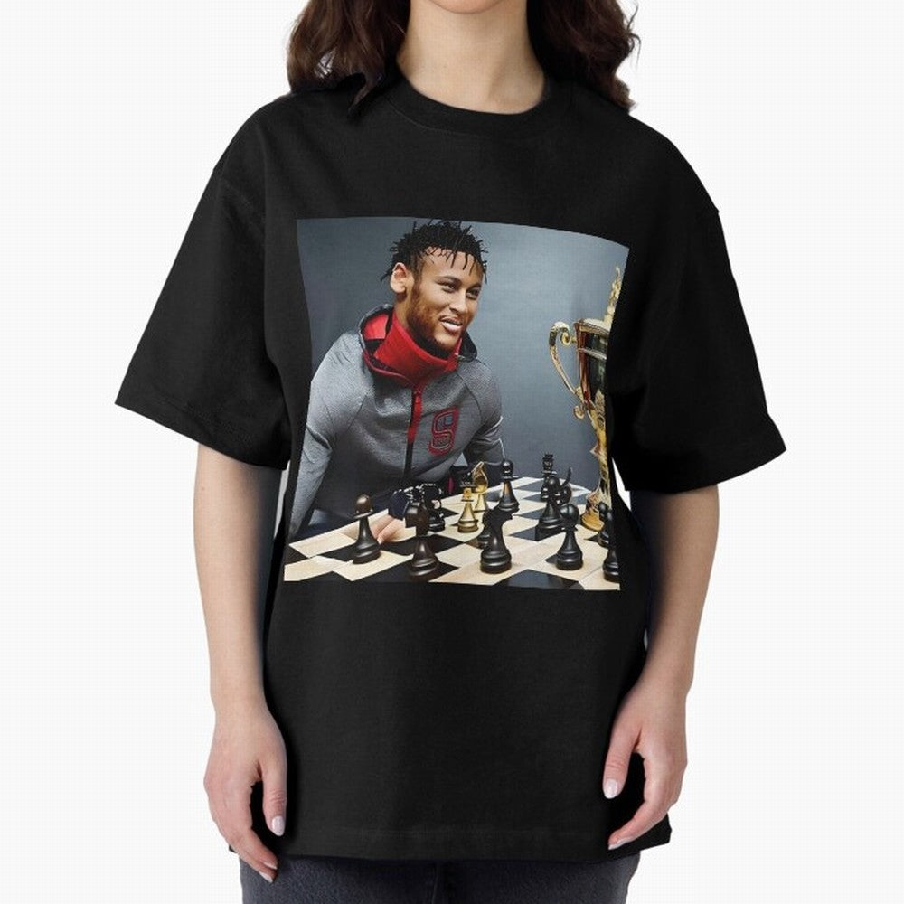 Mastermind: Neymar Playing Chess with the Championship Trophy Classic T-Shirt Experience the Global Stage of FIFA World Cup 2026 Spirit, Inspired by Netherlands, Messi, Tournament Hype, Historic Matchups, Family Viewing Parties and Global Sports