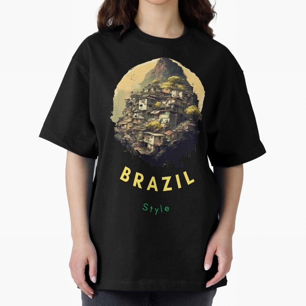 Brazil Style, Japanese Architecture Oversized T-Shirt Show Passion for the Stars of FIFA World Cup 2026 Group Stage Spirit, Featuring Argentina, Cristiano Ronaldo, Haaland and CR7, Fan Favorite Moments, National Team Passion, Big Match Drama and