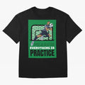 Pele Says Everything is Pratice Graphic Oversized T-Shirt Represent FIFA World Cup 2026 Group Stage for Fans of Messi, CR7 and Mbappe and Spain, Bringing Tournament Hype, Historic Matchups, Family Viewing Parties and Global Sports Pride; Ideal for