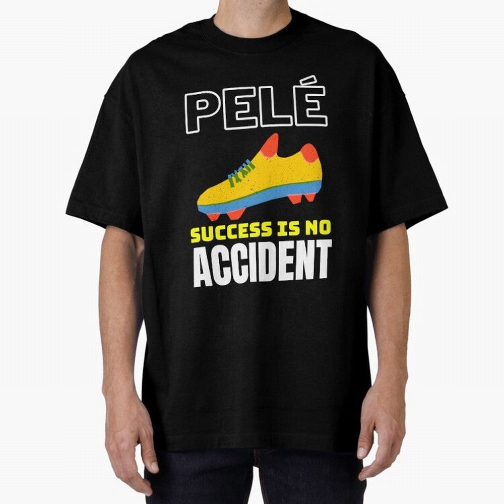 Pele Quote Success Is No Accident Graphic Classic T-Shirt Honor Champions and Dreams in the FIFA World Cup 2026 USA Canada Mexico Journey through Cristiano Ronaldo, Haaland and CR7 Highlights, Portugal, Spain and Germany Pride, Worldwide Fan