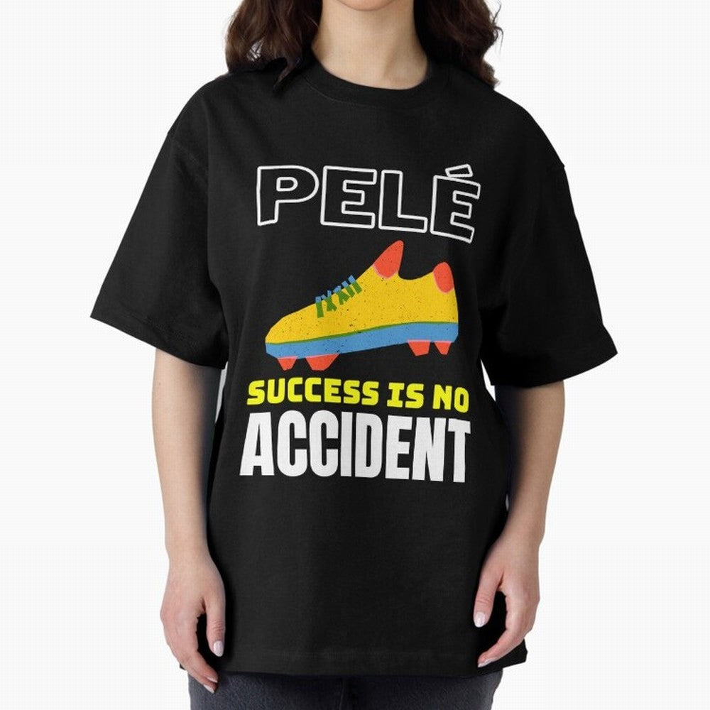 Pele Quote Success Is No Accident Graphic Classic T-Shirt Honor Champions and Dreams in the FIFA World Cup 2026 USA Canada Mexico Journey through Cristiano Ronaldo, Haaland and CR7 Highlights, Portugal, Spain and Germany Pride, Worldwide Fan