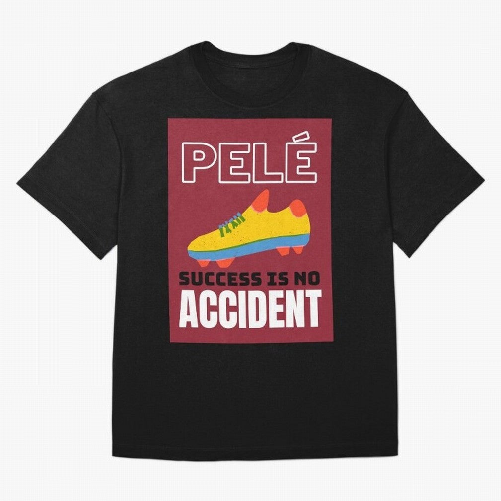 Pele Quote Success Is No Accident Graphic Classic T-Shirt Feel the Heartbeat of FIFA World Cup 2026 Group Stage for Fans of Haaland and England and Germany, Bringing Football Passion, Legendary Performances, Festival Vibes and Supporter Community;