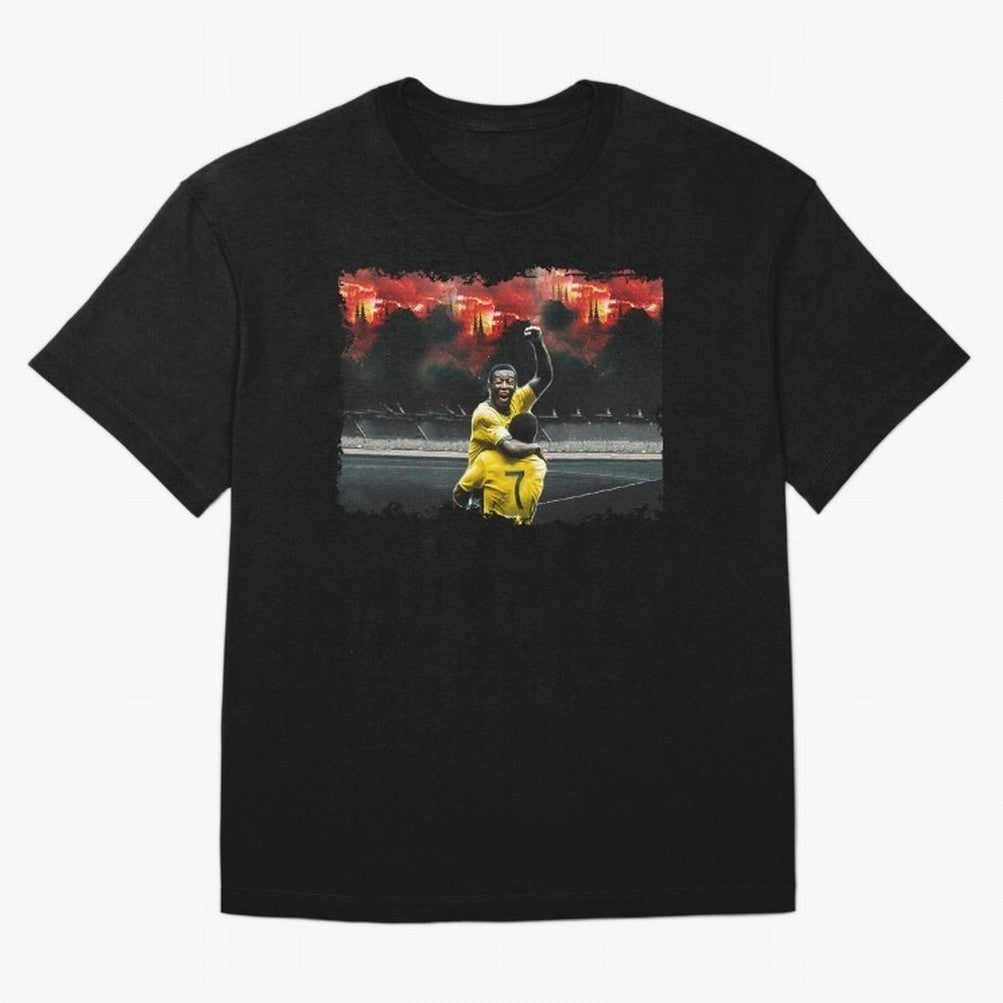 Pele 8K Classic T-Shirt Celebrate Classic Football Spirit in FIFA World Cup 2026 Group Stage Spirit, Filled with Portugal, Messi, CR7 and Mbappe, Fan Favorite Moments, National Team Passion, Big Match Drama and Soccer History; Perfect for Fans,