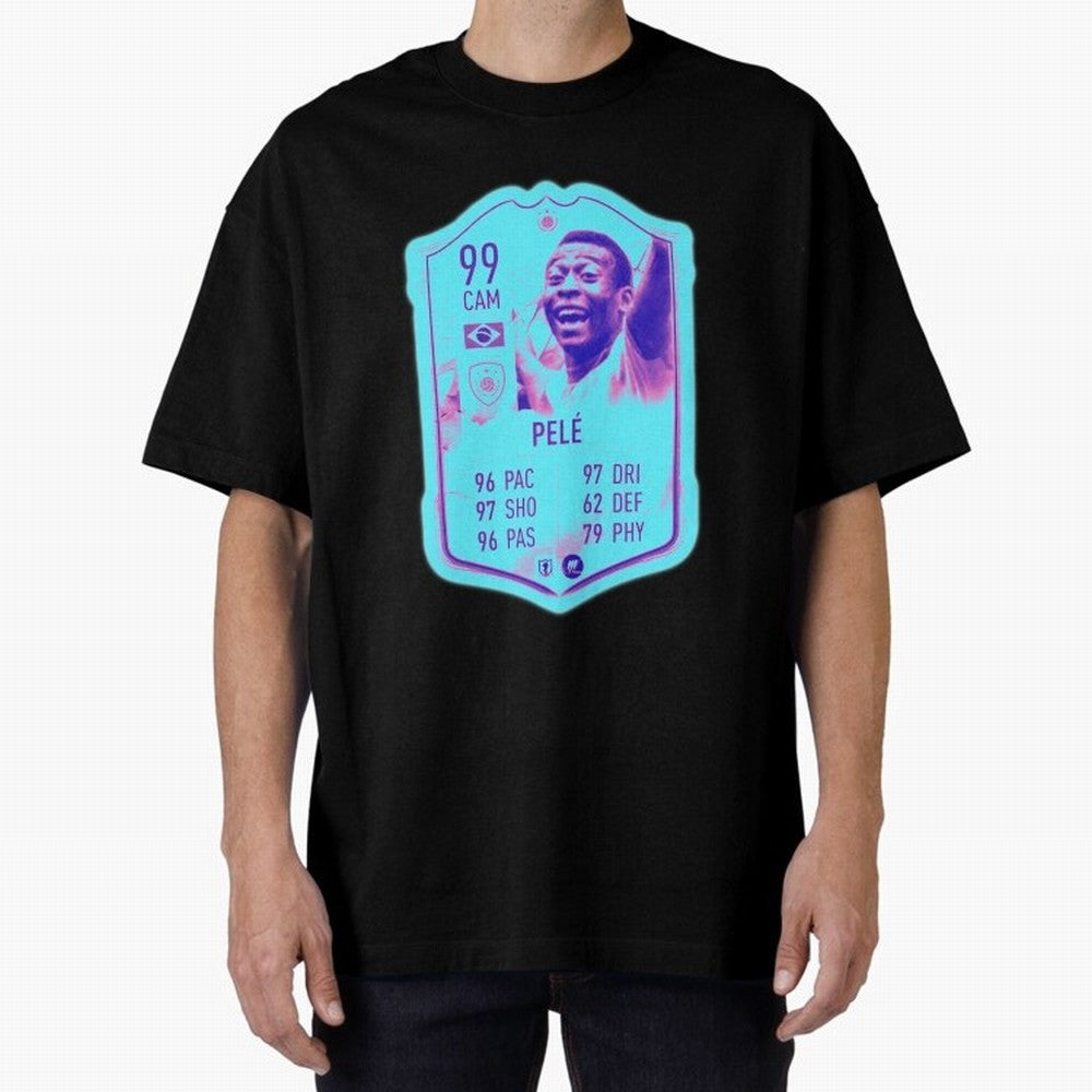 Pele Oversized T-Shirt Discover FIFA World Cup 2026 Filled with Cristiano Ronaldo, Germany Energy, Sports Nostalgia, International Competition, Famous Players and Unforgettable Victories; Great for Supporters Who Love Legendary Players, National