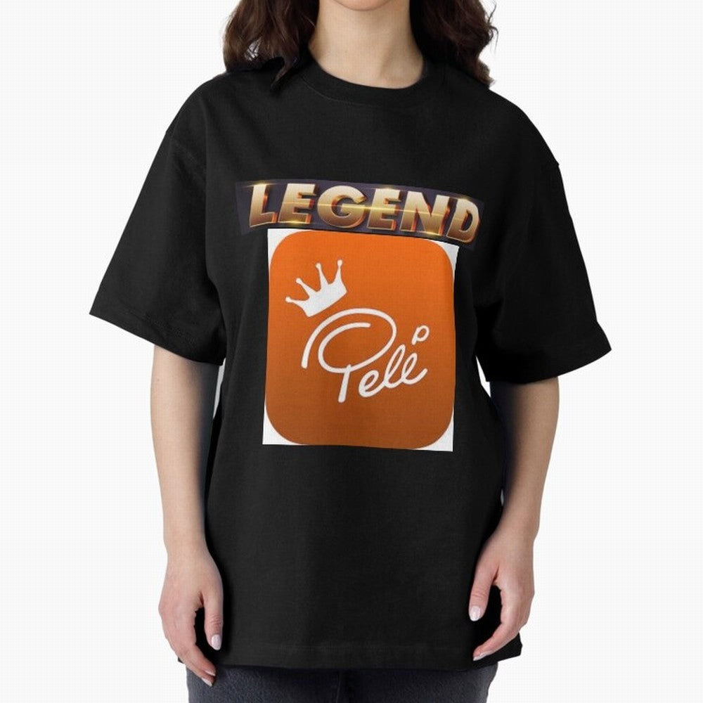 Signed Pele Shirt Oversized T-Shirt Show Fan Pride Across FIFA World Cup 2026 USA Canada Mexico Spirit, Connected to Netherlands, Haaland and Mbappe, Football Passion, Legendary Performances, Festival Vibes and Supporter Community; Ideal for