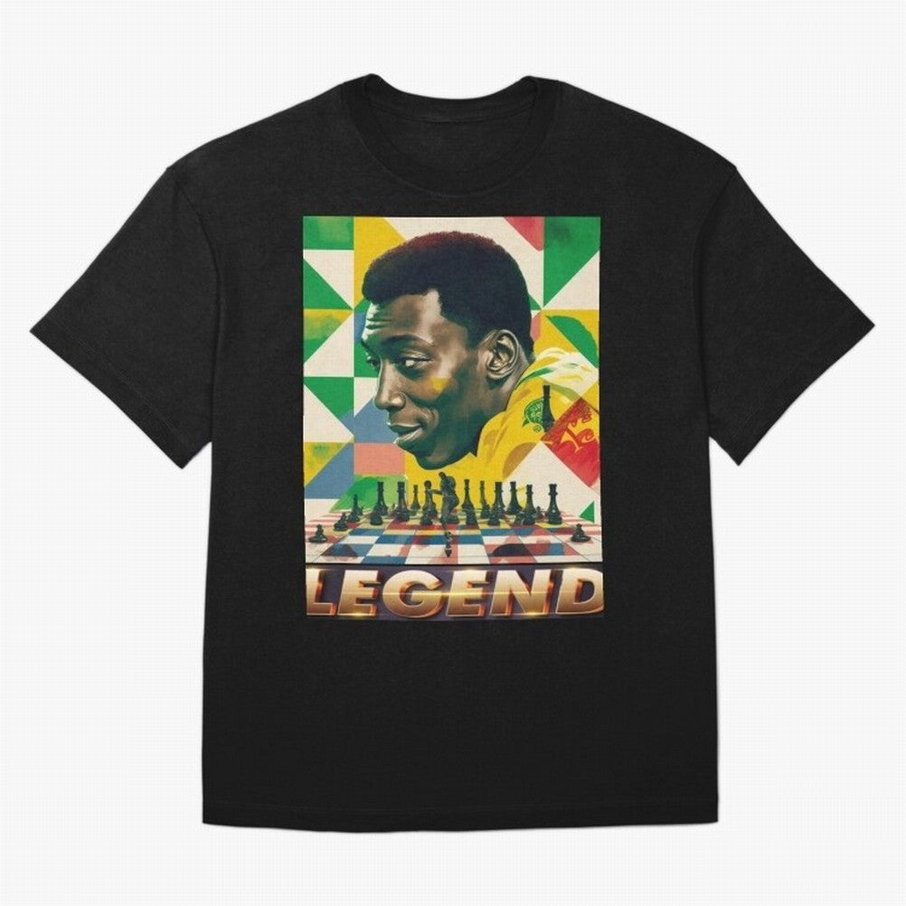Signed Pele Shirt Oversized T-Shirt Celebrate Fan Culture around FIFA World Cup 2026 USA Canada Mexico Spirit, Centered on Argentina and Brazil, Cristiano Ronaldo, Championship Spirit, Famous Goals, Roaring Crowds and International Football Unity;