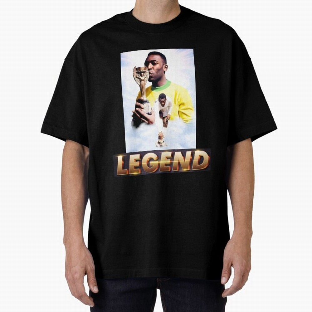 Signed Pele Shirt Classic T-Shirt Follow the Road to Global Football Passion for FIFA World Cup 2026, with Cristiano Ronaldo, Haaland and CR7, England, France and Netherlands, Game Day Rituals, Football Legends, Country Pride and the Road to the