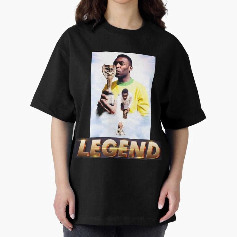 Signed Pele Shirt Classic T-Shirt Follow the Road to Global Football Passion for FIFA World Cup 2026, with Cristiano Ronaldo, Haaland and CR7, England, France and Netherlands, Game Day Rituals, Football Legends, Country Pride and the Road to the