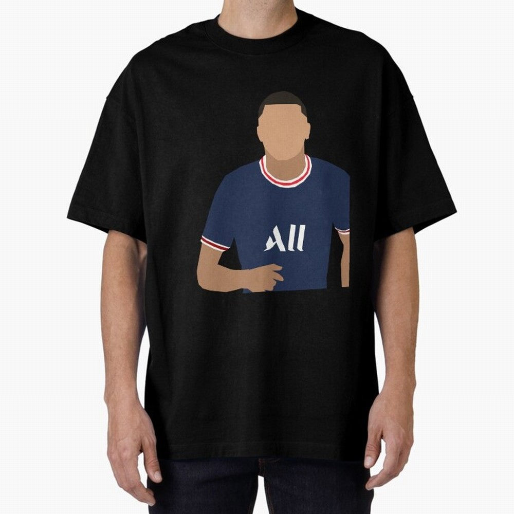 mbappe celebration Oversized T-Shirt Bring World Football Passion into Match Day Hype around FIFA World Cup 2026 Group Stage, Mbappe, Portugal, Spain and Germany, Sports Nostalgia, International Competition, Famous Players and Unforgettable