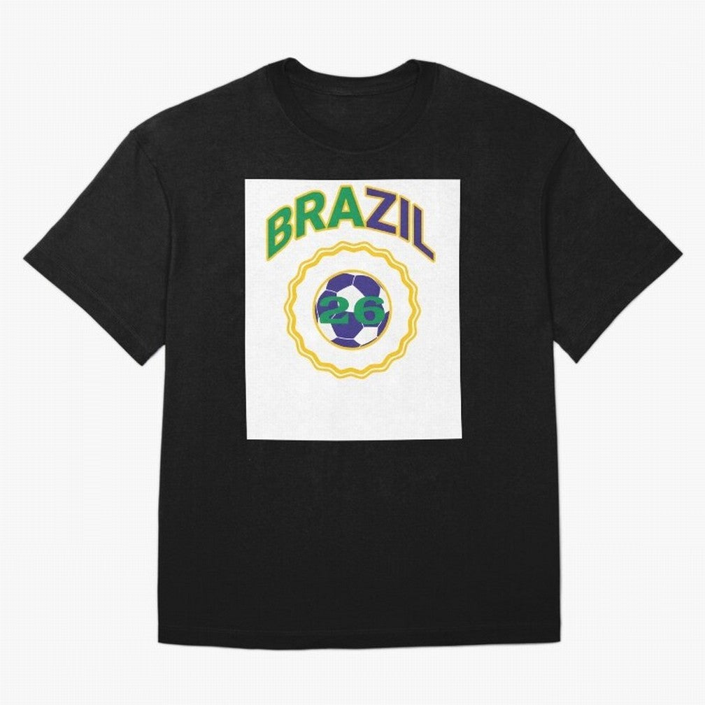 brazil 2026 world cup soccer badge Premium T-Shirt Celebrate the Magic of FIFA World Cup 2026 with Mbappe and Neymar, France and Portugal Energy, Stadium Memories, Football Loyalty, International Chants and Championship Tradition; Perfect for