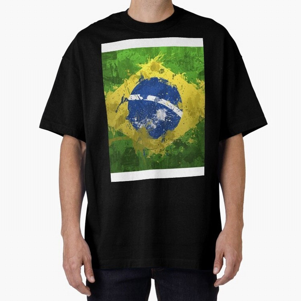 Brasilian Flag Face Mask Graphic T-Shirt Bring Stadium Energy to Global Football Passion for FIFA World Cup 2026, with Haaland and Mbappe, Spain and Netherlands, Champion Mindset, Group Stage Buzz, Knockout Tension and Passionate Fan Culture; Built