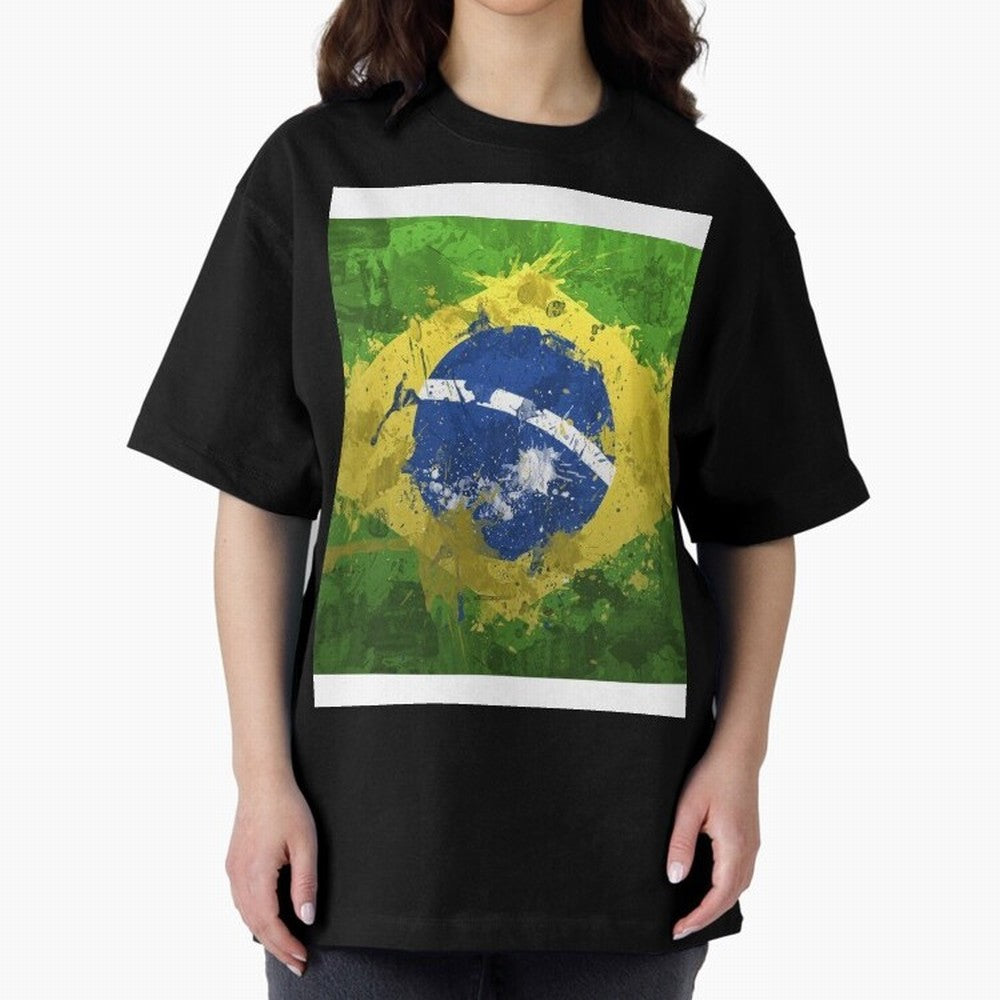 Brasilian Flag Face Mask Graphic T-Shirt Bring Stadium Energy to Global Football Passion for FIFA World Cup 2026, with Haaland and Mbappe, Spain and Netherlands, Champion Mindset, Group Stage Buzz, Knockout Tension and Passionate Fan Culture; Built