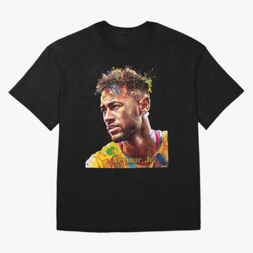 Neymar Premium T-Shirt Show Your Stadium Side during Match Day Hype around FIFA World Cup 2026 USA Canada Mexico, Messi and Cristiano Ronaldo, Brazil, Football Festival Excitement, Trophy Ambitions, Country Rivalries and Star Player Buzz; Built for