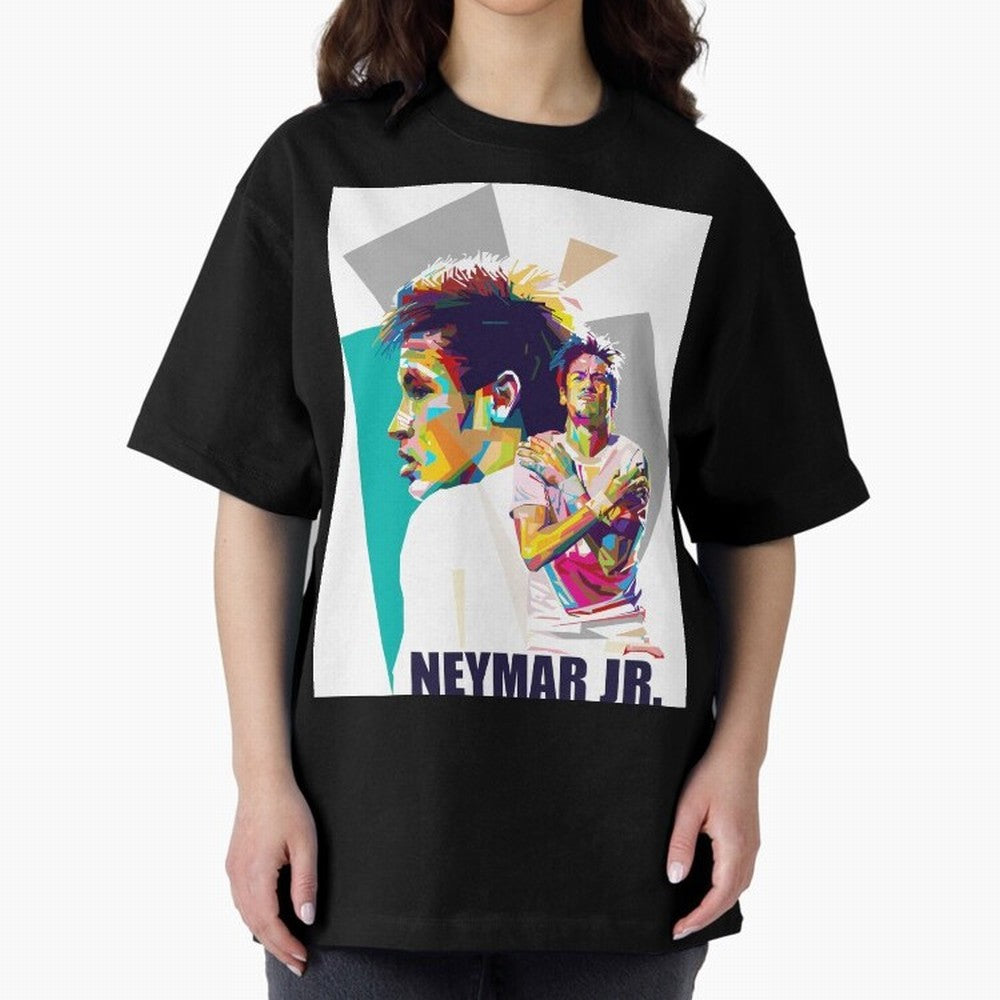 Young Neymar WPAP art Premium T-Shirt Celebrate the Stars of Match Day Hype around FIFA World Cup 2026 USA Canada Mexico, Haaland, Argentina and Brazil, Football Festival Excitement, Trophy Ambitions, Country Rivalries and Star Player Buzz; Ideal