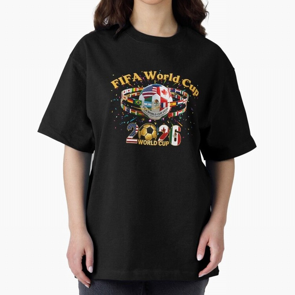 2026 World Cup Soccer World Flags Stadium Graphic Classic T-Shirt Join FIFA World Cup 2026 Group Stage Spirit, Driven by Portugal, Spain and Germany, Mbappe, Stadium Memories, Football Loyalty, International Chants and Championship Tradition; Made