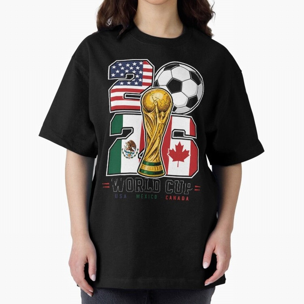 2026 Soccer World Cup Football Design Classic T-Shirt Show Your Love for the FIFA World Cup 2026 USA Canada Mexico Journey through Neymar, Haaland and Cristiano Ronaldo Highlights, Portugal Pride, Stadium Chants, National Pride, Trophy Dreams and