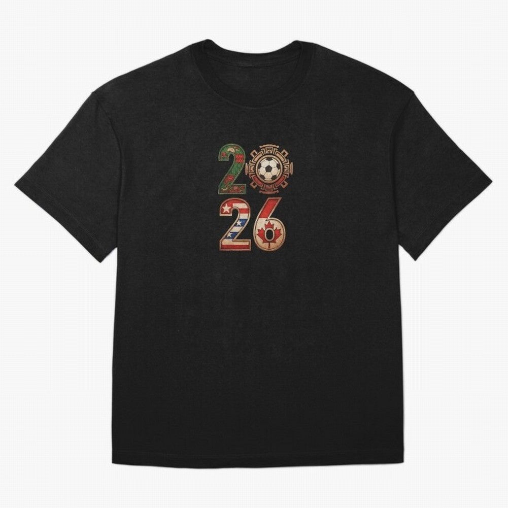 2026 North America Soccer Mexico USA Canada Host Classic T-Shirt Honor Football Greatness during Global Football Passion for FIFA World Cup 2026 USA Canada Mexico, Celebrating Messi, CR7 and Mbappe, Portugal, Spain and Germany, Sports Nostalgia,