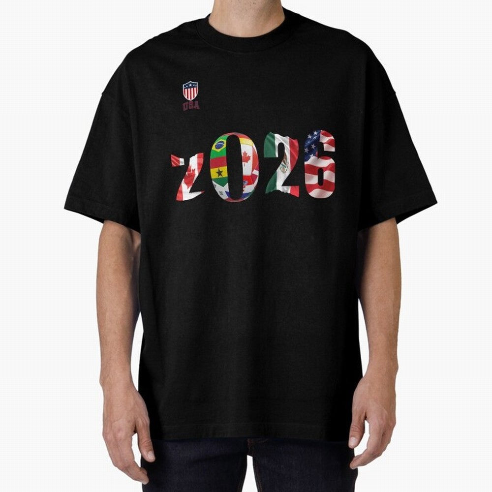 World Cup Classic T-Shirt Back Your Heroes with FIFA World Cup 2026 Group Stage Highlighting Messi, CR7 and Mbappe, England Energy, Supporter Pride, Iconic Celebrations, Legendary Names and Global Match Day Energy; Ideal for Fans Who Follow Messi,