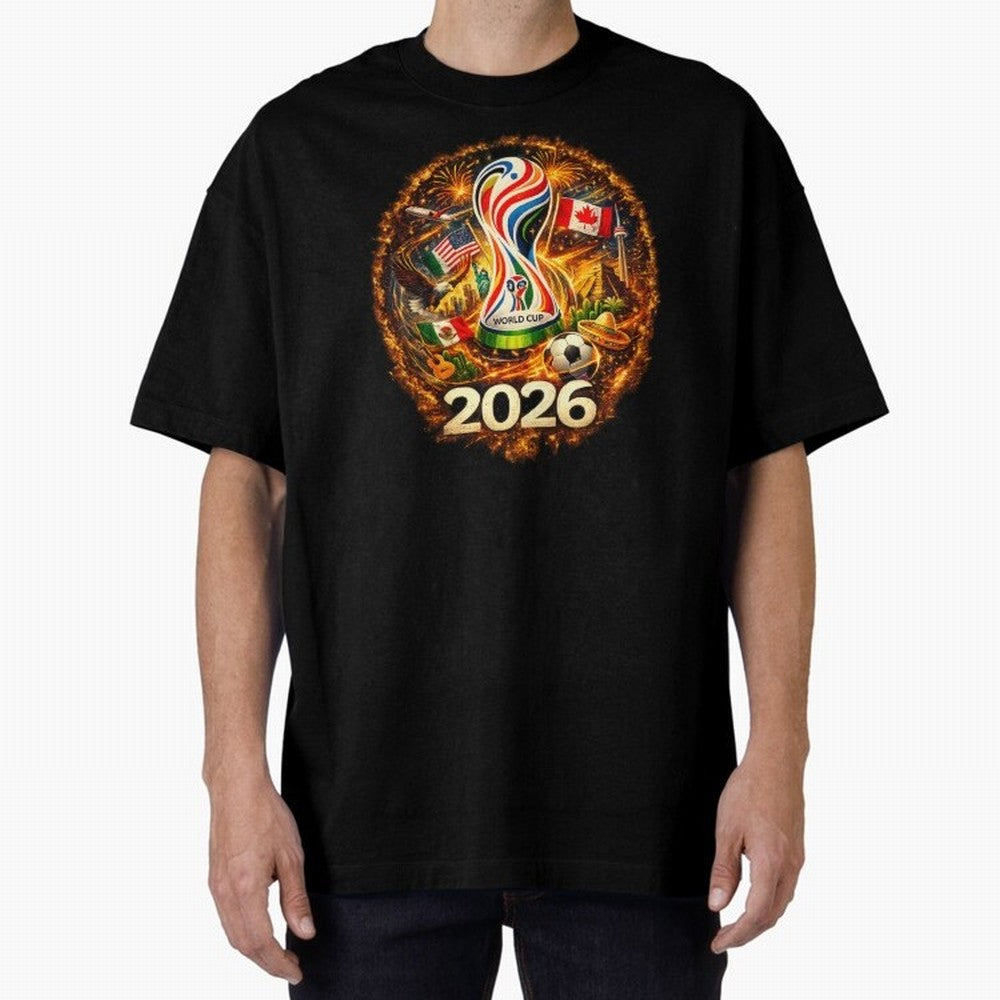 World Football Spirit 2026 USA Canada Mexico Soccer Fan Classic T-Shirt Make Memories around FIFA World Cup 2026 Connected to CR7, Brazil, Portugal and Argentina Energy, Sports Nostalgia, International Competition, Famous Players and Unforgettable