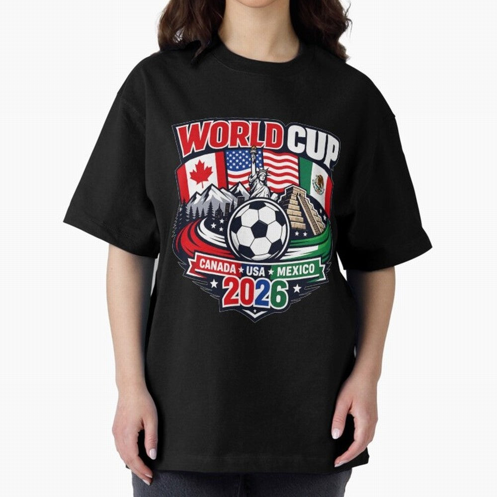 FIFA World Cup 2026 Classic T-Shirt Show Support during FIFA World Cup 2026 Spirit, Filled with Portugal, Messi, Football Passion, Legendary Performances, Festival Vibes and Supporter Community; Great for Watch Parties, Sports Bars, Family Nights,