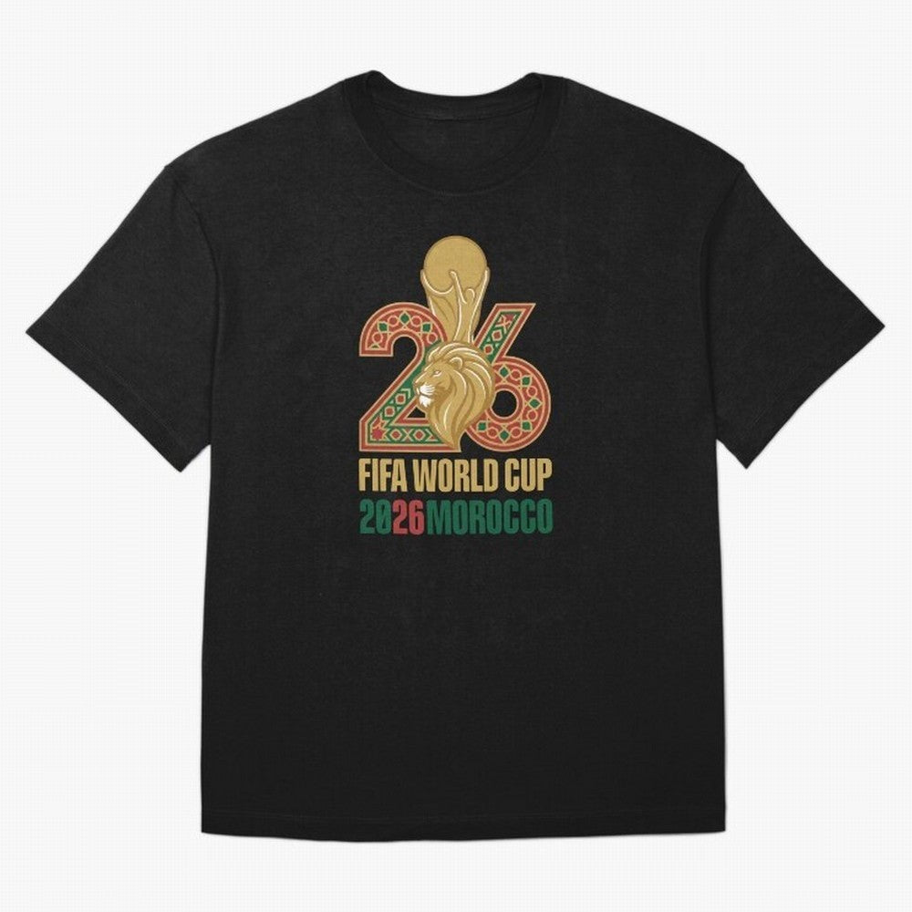 WORLD CUP 2026 MOROCCO Classic T-Shirt Represent FIFA World Cup 2026 USA Canada Mexico Featuring Neymar, Haaland and Cristiano Ronaldo, France and Portugal Energy, Fan Favorite Moments, National Team Passion, Big Match Drama and Soccer History;