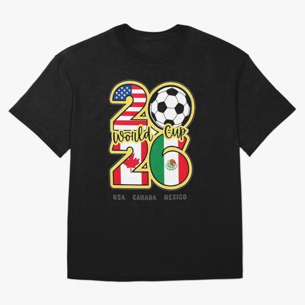 World Cup 2026, Usa Canada Mexico Football Classic T-Shirt Celebrate the Next Chapter of FIFA World Cup 2026 Group Stage Spirit, Highlighting Spain, Messi, Neymar and Mbappe, Stadium Memories, Football Loyalty, International Chants and Championship
