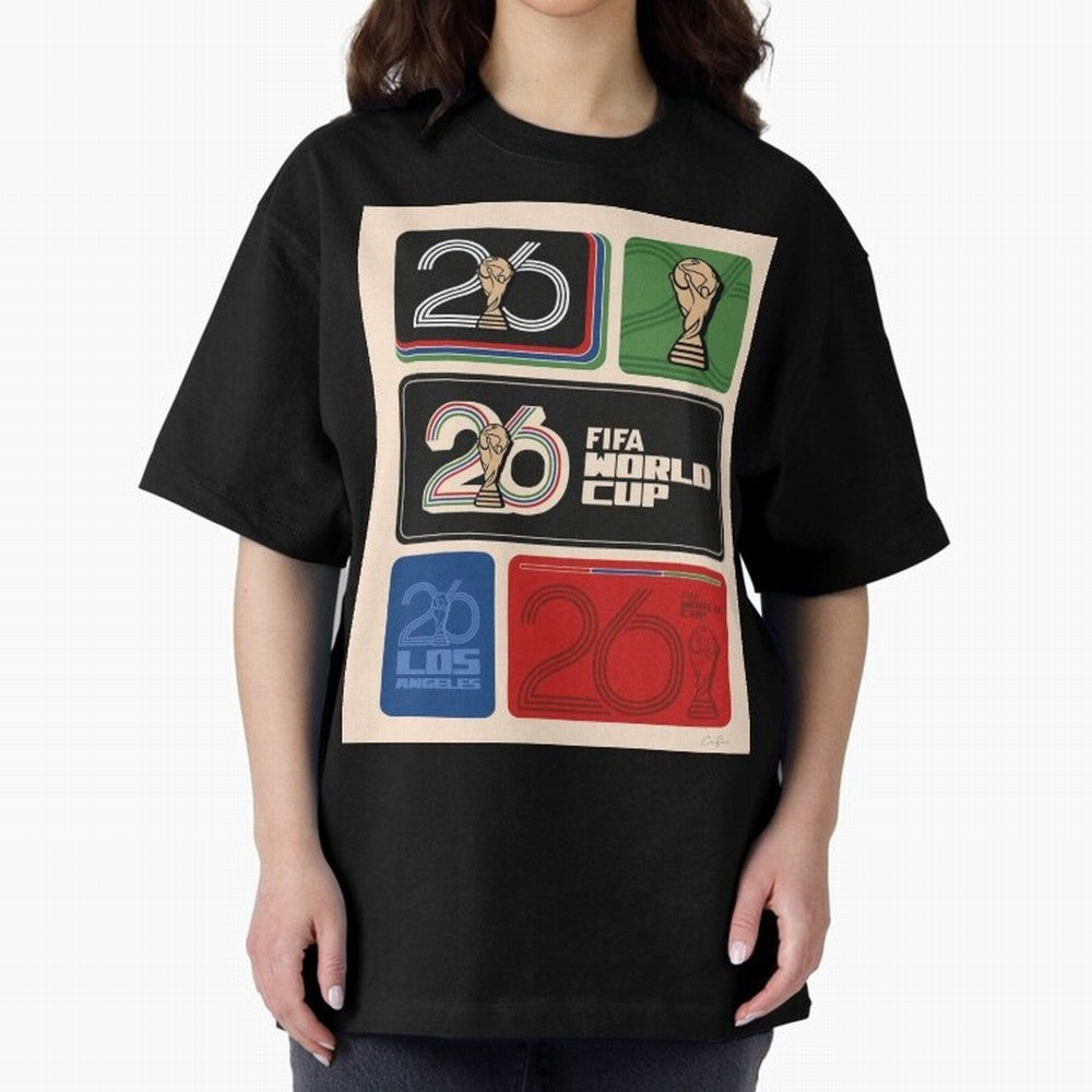 World Cup 2026 Soccer Celebration: United Football Fan Art Classic T-Shirt Show Support during Global Football Passion for FIFA World Cup 2026, Driven by Cristiano Ronaldo, Argentina and Brazil, Championship Spirit, Famous Goals, Roaring Crowds and