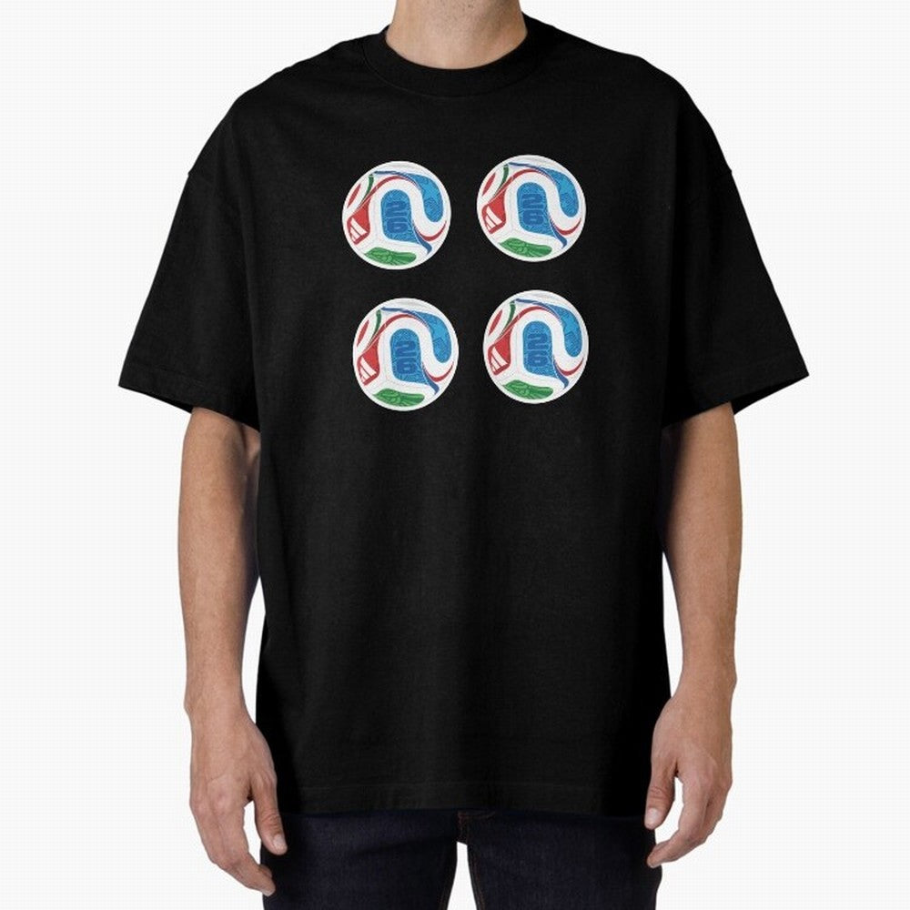 2026 World Soccer Ball Sticker Pack (4 pcs) Classic T-Shirt Celebrate the Biggest Stage of FIFA World Cup 2026 for Fans of Messi, Neymar and Mbappe and Argentina, France and Brazil, Bringing Classic Soccer Heritage, Championship Pressure, Fan